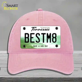 Best Mate Novelty License Plate Hat Tag Unconstructed Cotton / Pink