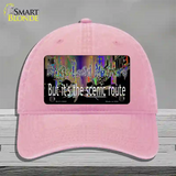 Drugs Lead Nowhere Novelty License Plate Hat Tag Unconstructed Cotton / Pink