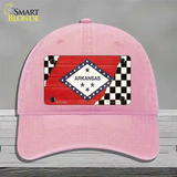 Arkansas Racing Flag Novelty License Plate Hat Tag Unconstructed Cotton / Pink