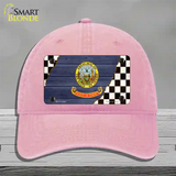 Idaho Racing Flag Novelty License Plate Hat Tag Unconstructed Cotton / Pink