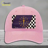 Indiana Racing Flag Novelty License Plate Hat Tag Unconstructed Cotton / Pink