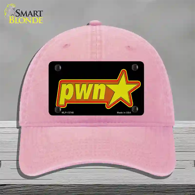 Pawn Star Novelty License Plate Hat Tag Unconstructed Cotton / Pink