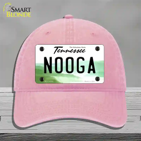 Nooga Tennessee Novelty License Plate Hat Tag Unconstructed Cotton / Pink