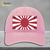 Rising Sun Japan Novelty License Plate Hat Tag Unconstructed Cotton / Pink