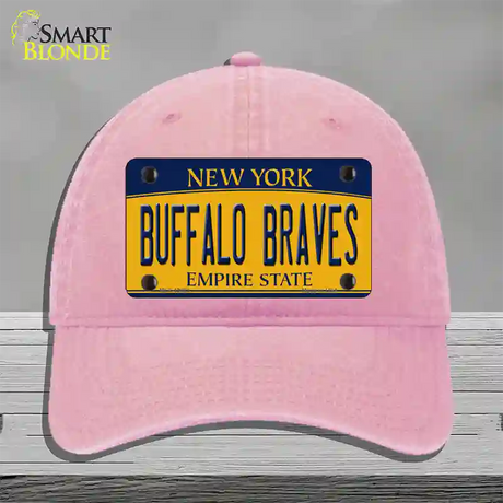 Buffalo Braves New York Novelty License Plate Hat Tag Unconstructed Cotton / Pink