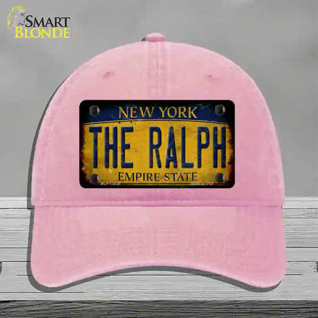 The Ralph New York Rusty Novelty License Plate Hat Tag Unconstructed Cotton / Pink