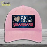 This Girl Loves Guardians Novelty License Plate Hat Tag Unconstructed Cotton / Pink