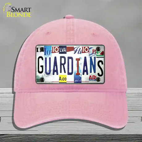 Guardians Strip Art Novelty License Plate Hat Tag Unconstructed Cotton / Pink