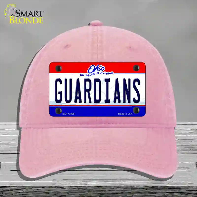 Guardians Ohio Aviation Novelty License Plate Hat Tag Unconstructed Cotton / Pink