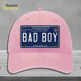 Bad Boy Tennessee Blue Novelty License Plate Hat Tag Unconstructed Cotton / Pink