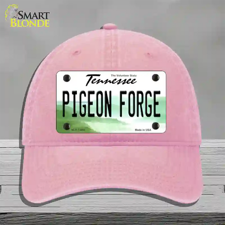 Pigeon Forge Tennessee Novelty License Plate Hat Tag Unconstructed Cotton / Pink