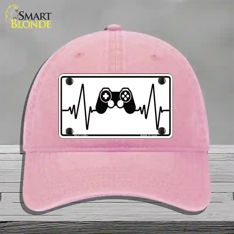 Video Games Heart Beat Novelty License Plate Hat Tag Unconstructed Cotton / Pink