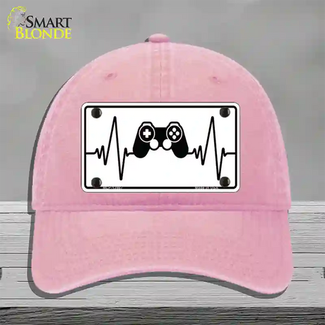 Video Games Heart Beat Novelty License Plate Hat Tag Unconstructed Cotton / Pink