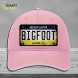 Bigfoot Pennsylvania Novelty License Plate Hat Tag Unconstructed Cotton / Pink