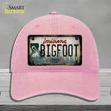 Bigfoot Louisiana Novelty License Plate Hat Tag Unconstructed Cotton / Pink