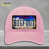 Bigfoot South Dakota Novelty License Plate Hat Tag Unconstructed Cotton / Pink