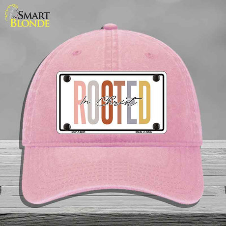 Rooted In Christ Novelty License Plate Hat HAT-MLP-14481