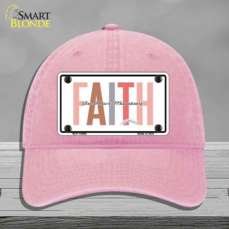 Faith Can Move Mountains Novelty License Plate Hat HAT-MLP-14486