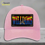 Williams Arizona State Flag Novelty License Plate Hat Unconstructed Cotton / Pink