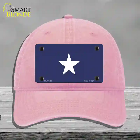 Bonnie Blue Flag Novelty License Plate Hat Unconstructed Cotton / Pink