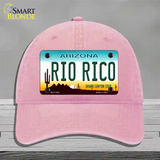 Rio Rico Arizona Novelty License Plate Hat Unconstructed Cotton / Pink