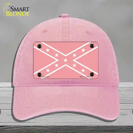 Pink Rebel Novelty License Plate Hat Unconstructed Cotton / Pink