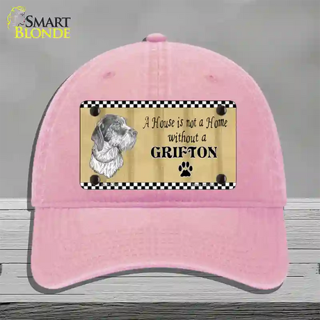 Pencil Sketch Grifton Novelty License Plate Hat Unconstructed Cotton / Pink