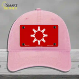 Oglala Sioux Tribe Flag Novelty License Plate Hat Unconstructed Cotton / Pink