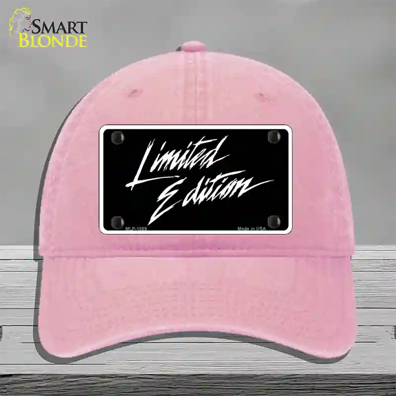 Limited Edition Novelty License Plate Hat Unconstructed Cotton / Pink