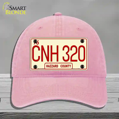 CNH 320 Novelty License Plate Hat Unconstructed Cotton / Pink