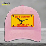 Road Runner New Mexico Novelty License Plate Hat Unconstructed Cotton / Pink