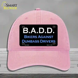 B.A.D.D. Novelty License Plate Hat Unconstructed Cotton / Pink