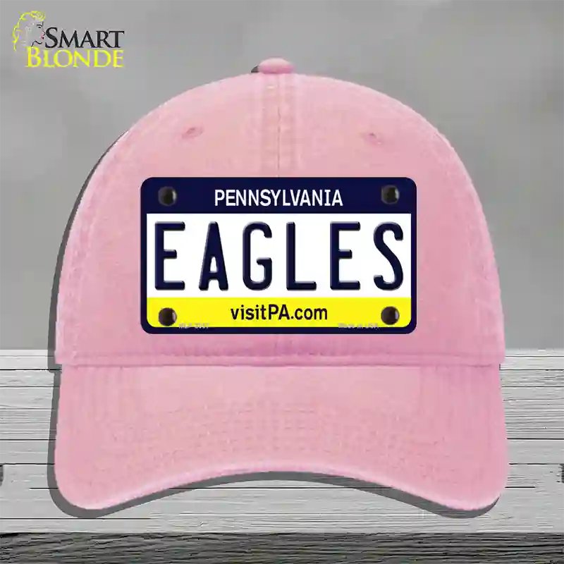 Eagles Pennsylvania State NoveltyNovelty License Plate Hat Unconstructed Cotton / Pink