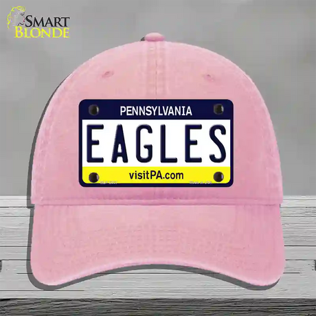 Eagles Pennsylvania State NoveltyNovelty License Plate Hat Unconstructed Cotton / Pink