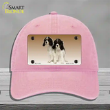 Cavalier King Charles Spaniel Dog Novelty License Plate Hat Unconstructed Cotton / Pink