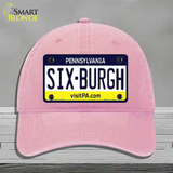 Sixburgh Pennsylvania Steelers Novelty License Plate Hat Unconstructed Cotton / Pink