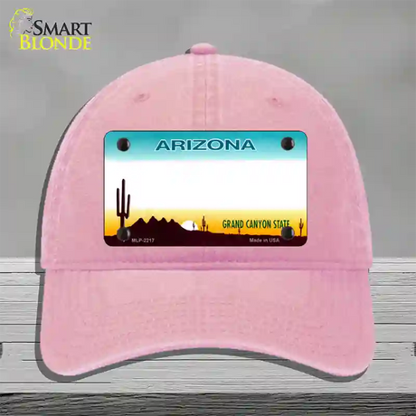 Arizona State Blank Novelty License Plate Hat Unconstructed Cotton / Pink / Arizona Sunset (2217):https | Clean | Yes