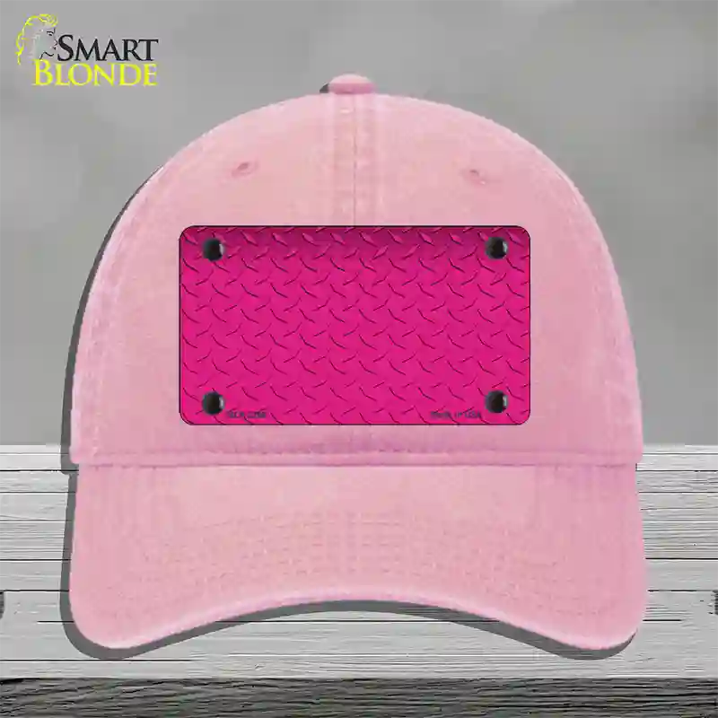 Diamond Pink Novelty License Plate Hat Unconstructed Cotton / Pink