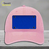 Diamond Blue Novelty License Plate Hat Unconstructed Cotton / Pink