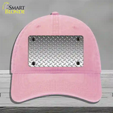 Diamond Silver Novelty License Plate Hat Unconstructed Cotton / Pink