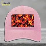 Fire Explosion Novelty License Plate Hat Unconstructed Cotton / Pink