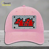 4 X 4 Diamond Novelty License Plate Hat Unconstructed Cotton / Pink