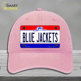 Blue Jackets Ohio State Novelty License Plate Hat Unconstructed Cotton / Pink