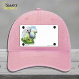 Golf Tee Shot Offset Novelty License Plate Hat Unconstructed Cotton / Pink