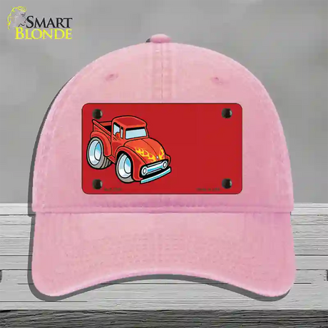 Cartoon Classic Effie Offset Novelty License Plate Hat Unconstructed Cotton / Pink