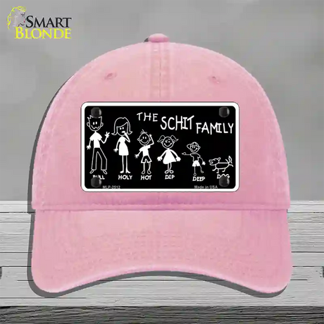 The Schit Family Novelty License Plate Hat Unconstructed Cotton / Pink