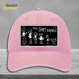 The Shit Family Novelty License Plate Hat Unconstructed Cotton / Pink