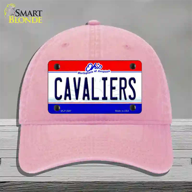 Cavaliers Ohio State Novelty License Plate Hat Unconstructed Cotton / Pink