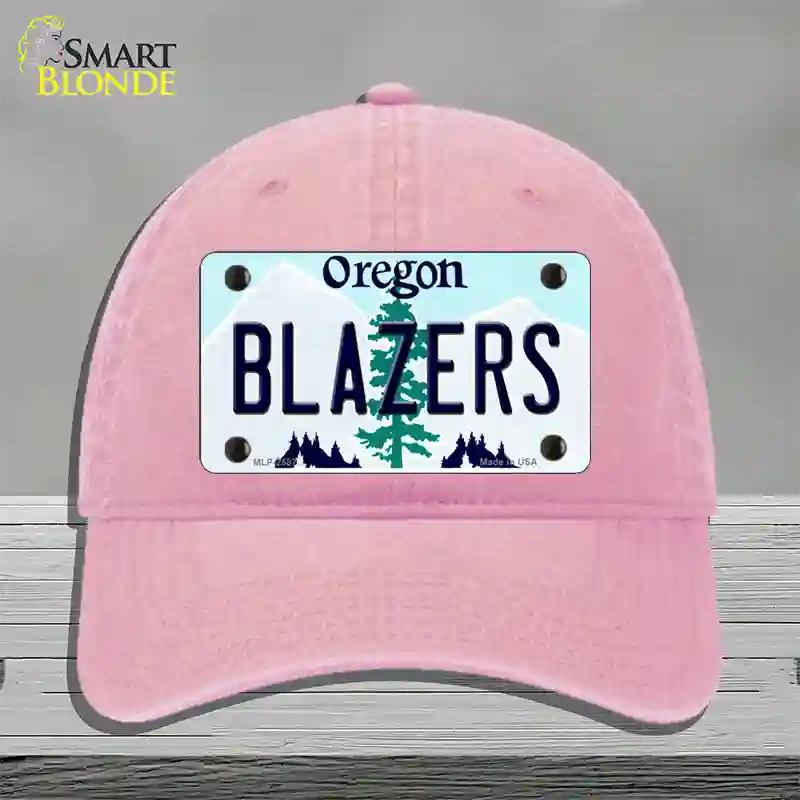 Blazers Oregon State Novelty License Plate Hat Unconstructed Cotton / Pink