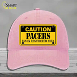 Caution Pacers Novelty License Plate Hat Unconstructed Cotton / Pink